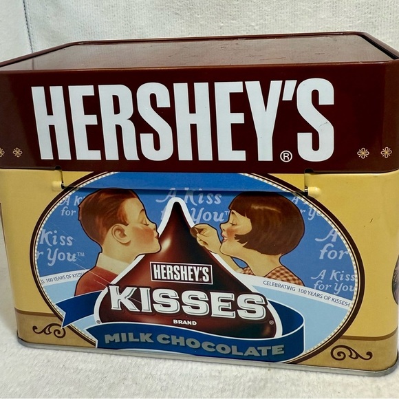 hershey Other - Hershey's Kisses 100th Anniversary Milk Chocolate Recipe Tin